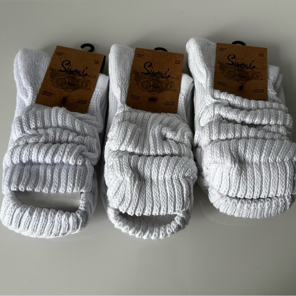 SOLD - Simons Ribbed slouchy socks